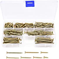 200 Piezas M4 Tornillo autorroscante de rosca gruesa- tornillo para madera Tornillo para paneles de yeso- 4 mm x (16-20…